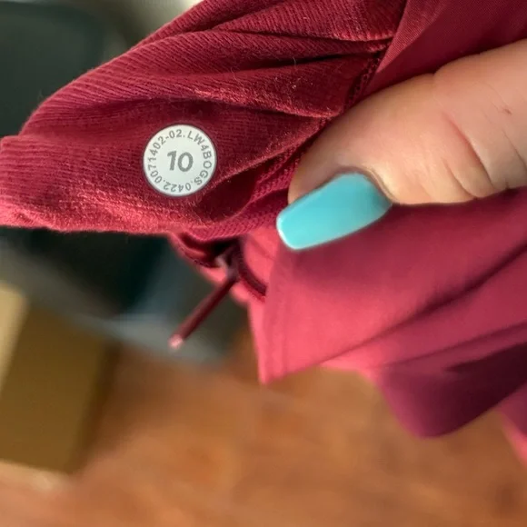 Lululemon Rain Rebel Jacket•Waterproof Long Coat•Pomegranate•FLAWLESS•Sz 10 - Picture 13 of 16